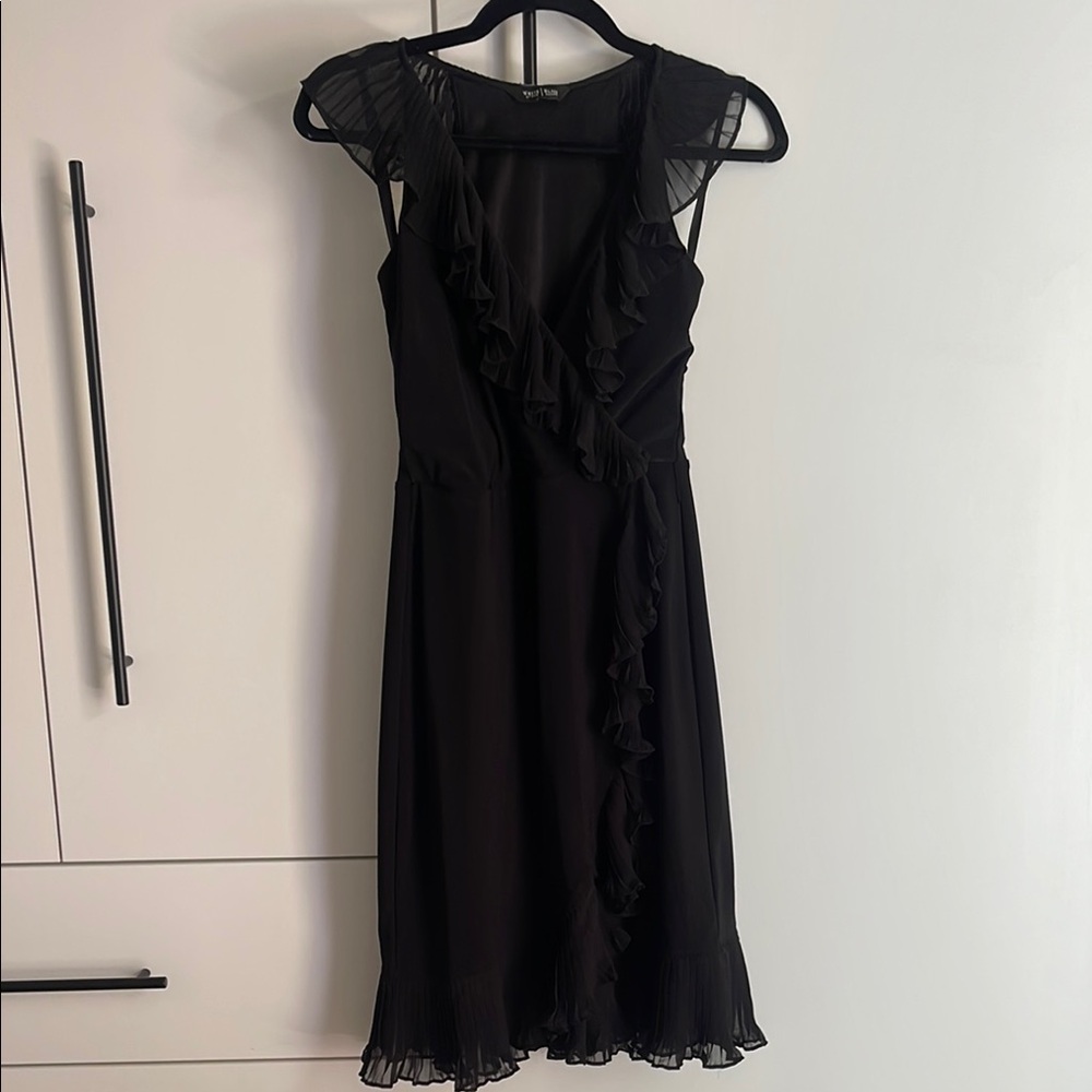Elegant Black Ruffle Dress